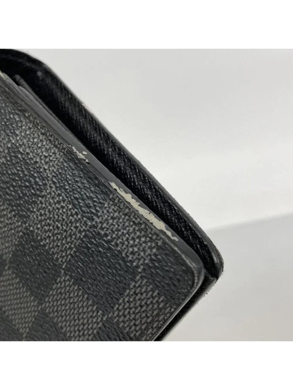 Louis Vuitton Wallet Damier Graphite Portefeuille Brazza Black